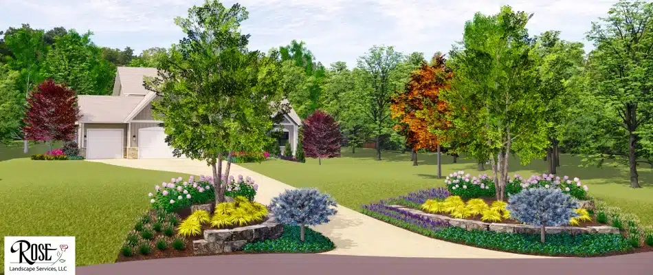 3D design built for landscape project in Kentwood, MI.