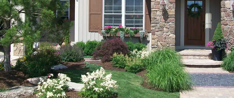 Property with newly installed softscapes in Holland, MI.